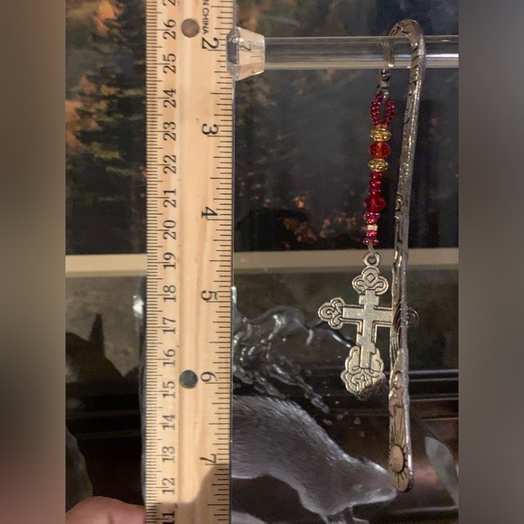 Engraved Cross Bookmark - Picture 3 of 4